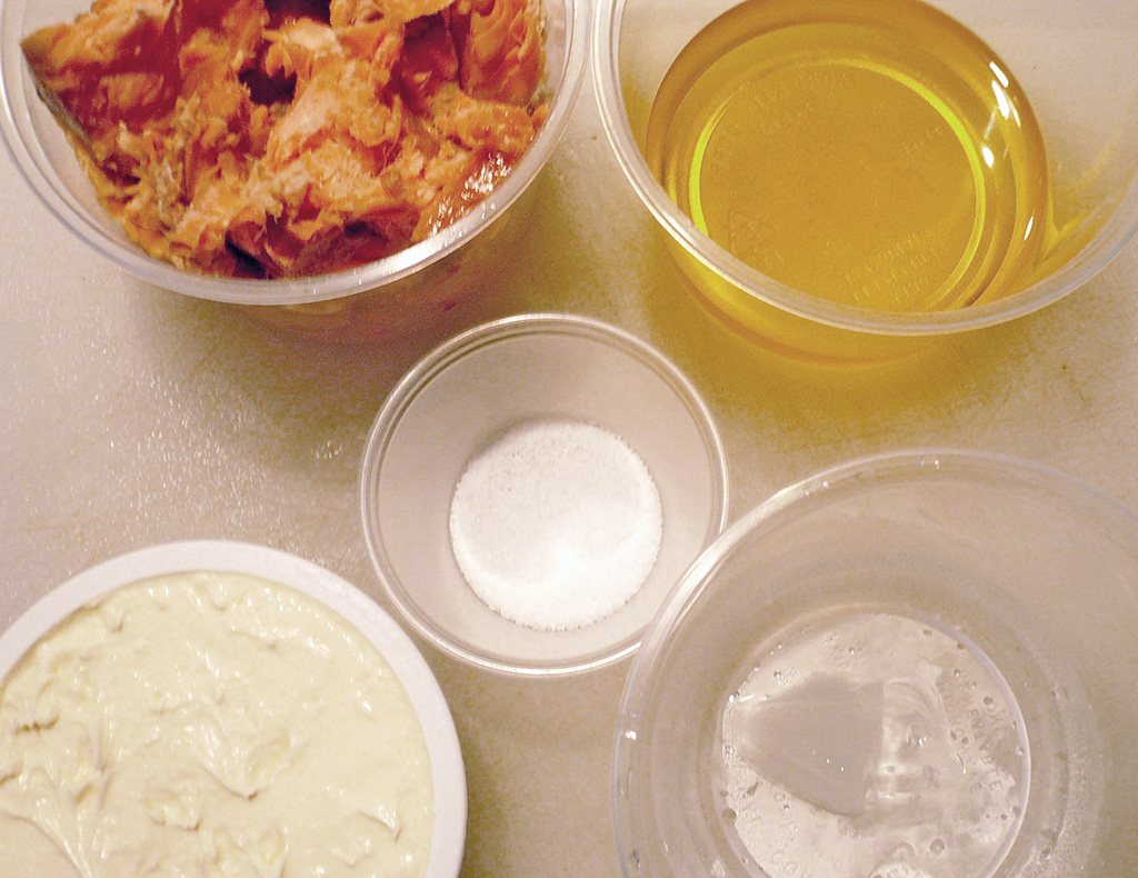 01 Mise en place, salmon mousse